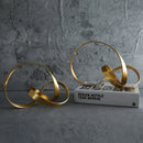 GobekUsa Gold Rope Knot Metal Figurine Home Decor Accessory