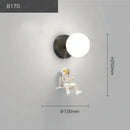 GobekUsa Kids Astronaut Wall Lamp: Modern Space Theme Bedroom Light Fixture