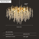 GobekUsa Gold Crystal Grapes Chandelier for Dining Living Room Bedroom