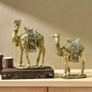 GobekUsa Camel Resin Art Ornament Home Office Decor Craft Luxury Golden Style