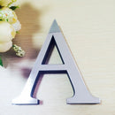 GobekUsa 3D Mirror Alphabet Letters Wall Decor for Home, Parties, and Weddings