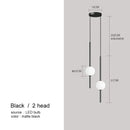 GobekUsa Glass Ball Pendant Lights for Dining Room Bedroom Decor Lighting