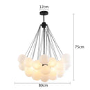 GobekUsa Frosted Glass Ball Pendant Lights for Modern Restaurant Chandelier