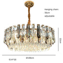 GobekUsa Crystal Modern Pendant Light: Luxury Indoor Fixture for Home Decor