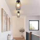 GobekUsa Industrial LED Ceiling Light: Modern Retro Loft Plafonniers for Living Room Kitchen Cage Home Decor