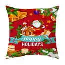 GobekUsa Christmas Sofa Pillow Cover Home Decor Throw Pillowcase Santa Claus Printed