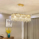 GobekUsa Crystal Ceiling Chandelier: Postmodern Luxury Indoor Lighting for Living Room, Dining Room & Bedroom
