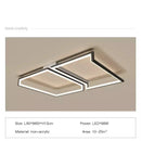 GobekUsa Black Square LED Smart Chandelier for Minimalistic Home Decor