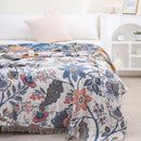 GobekUsa Double Cotton Bohemian Throw Blanket - Lightweight & Breathable Summer Cover for Beds, Sofas, and Home Decor
