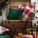 GobekUsa Christmas Plaid Weave Cushion Cover - Festive Decorative Throw Pillow Cover