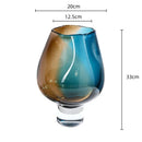 GobekUsa Gradient Glass Vase Flower Arrangement Home Decor Bouquet Vaseäß