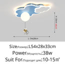 GobekUsa Children's Room Ceiling Chandelier Light - Modern Dimmable Indoor Lighting