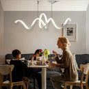 GobekUsa Aluminum S-shaped Pendant Lamp for Dining Kitchen Island Lighting