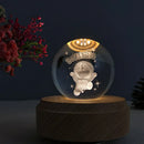 GobekUsa Crystal Ball Music Box: Rotating Light Projection, Birthday & Valentine's Day Gift