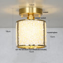 GobekUsa Column Glass Crystal Ceiling Light for Nordic Modern Home Decor