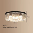 GobekUsa Crystal Round Ceiling Chandelier for Elegant Living and Dining Rooms