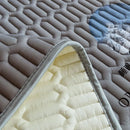 GobekUsa Cooling Latex Bed Mat Set - Thick Summer Quilted Matress Pad & Pillowcases