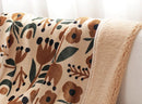 GobekUsa Bohemian Winter Blanket, Double-Layer Coral Fleece, Thick & Warm for Sofa Nap