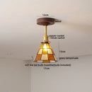 GobekUsa Glass Wood LED Ceiling Light Nordic Design for Living Room & Corridor