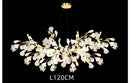 GobekUsa Ginkgo Chandelier Villa Duplex Pendant Light for Living Room & Hotel Lobby