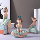 GobekUsa Bowknot Fairy Girl Figurines, Nordic Decor and Crafts, Bubble Gum Girls Theme