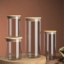 GobekUsa Airtight Glass Coffee Bean Storage Jar with Bamboo Lid for Kitchenpreservation