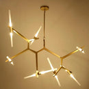 GobekUsa Glass LED Chandelier Ceiling Light for Modern Nordic Design Home Decor