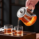 GobekUsa Glass Teapot: High Quality Heat Resistant Kung Fu Tea Set for Puer Tea & Coffee