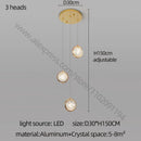 GobekUsa Crystal Ball Chandelier: Modern Loft & Staircase Hanging Light for Home, Hotel & Mall