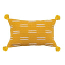 GobekUsa Geometric Waves Tufted Pillow Covers with Embroidered Tassels