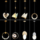 GobekUsa Gold Nordic Pendant Lights Indoor Kitchen Dining Room Home Decor