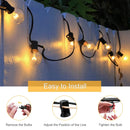GobekUsa G40 Tungsten Outdoor String Lights 7W Waterproof IP44 Fairy Light Chain
