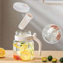 GobekUsa 1000ML Glass Tumbler with Lid, Straw & Handle - Transparent Coffee Cup Water Bottle