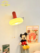 GobekUsa Cream Wind Wall Lamp LED E27 Swing Arm Telescopic Staircase Bedside Reading