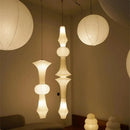 Japandi White Rice Paper Akari Pendant Light