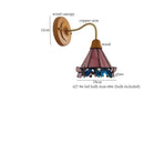 GobekUsa Butterfly Glass LED Wall Light with Copper Arm for Home Decor.