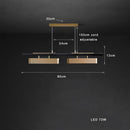 GobekUsa Brushed Gold Stainless Steel Long Pendant Lamp for Dining Room & Bar Decor