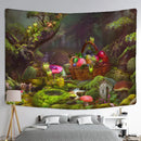 GobekUsa Little Frog Tapestry Wall Hanging - Forest Psychedelic Art for Kids' Room
