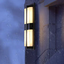 GobekUsa LED Wall Light Waterproof Garden Porch Sconce, Imitation Marble, IP65 Rated