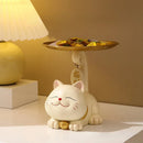 GobekUsa Lucky Cat Statue Ornaments for Home Decor and Storage