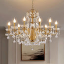 GobekUsa Crystal Pendant Chandelier Foyer Light Luxury Candle Design Led Lamparas