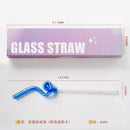 GobekUsa Glass Flower Handle Stir Bar for Coffee Cocktails Mixology and Home Parties