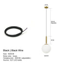 GobekUsa Glass Ball LED Pendant Chandelier for Bedroom Dining Room Kitchen Island