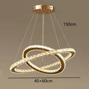 GobekUsa Crystal Chandelier Stair Pendant Lamp Living Room Pendant Lights Interior Lighting