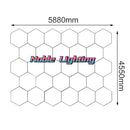GobekUsa Hexagon LED Car Detailing Ceiling Light - Customized for Car Showroom and Workshop