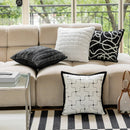 GobekUsa Geometric Jacquard Cushion Cover 45*45 Modern Design Sense Pillowcase