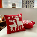 GobekUsa Christmas Cartoon Embroidered Pillow Covers for Festive Sofa Decor