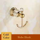 GobekUsa Crystal Bathroom Towel Rack: European Style Hardware Bath Organizer