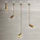 GobekUsa Gold Long Arm Ceiling Pendant with Rotating LED Spotlights