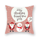 GobekUsa Christmas Santa Elk Pillowcase 45x45cm for Sofa Chair Decor